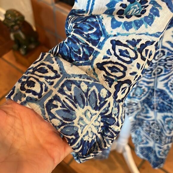 KAS Designs split length kaftan style dress/swimsuit coverup, XL! - Picture 7 of 13